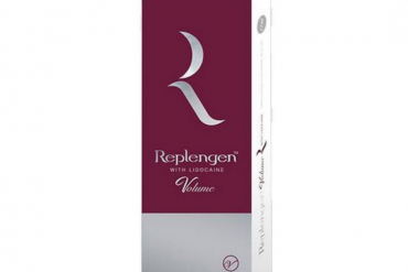 Replengen Volume dermal filler for restoring facial volume and enhancing contours.