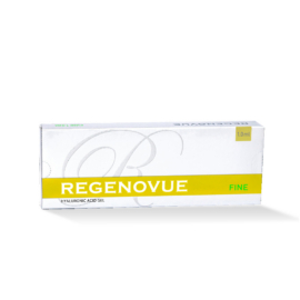 Regenovue Fine Plus: Hyaluronic acid filler for fine wrinkle reduction with lidocaine for a pain-free experience.