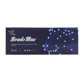 Beads Max Mid dermal filler for restoring facial volume, smoothing moderate wrinkles, and enhancing skin contour, providing natural, long-lasting results.