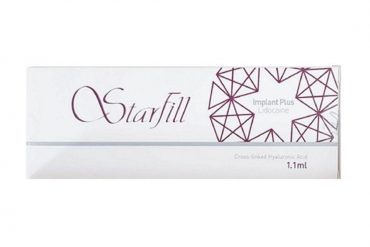 StarFill Implant+ Lido dermal filler for deep volume restoration and precise facial contouring with lidocaine for added comfort.