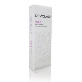 Revolax Sub-Q dermal filler for deep tissue volume restoration and enhanced facial contouring.
