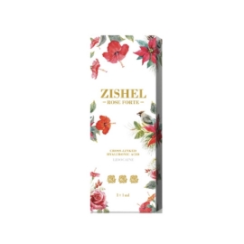 Zishel Rose Touch: Dermal filler with hyaluronic acid and lidocaine for glowing skin and reduced wrinkles.