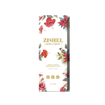 Zishel Rose Touch: Dermal filler with hyaluronic acid and lidocaine for glowing skin and reduced wrinkles.